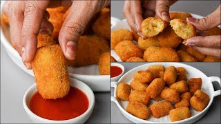 Potato Nugget Recipe  Crispy Aloo Nuggets  Evening Potato Recipe  Aloo Snacks Recipe [upl. by Rhiamon790]