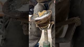 horse hoof trimming👍skills hoof awesome respect funny master [upl. by Pattin]