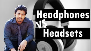 Difference Between Headphones amp Headset  Headphones Vs Headsets  Explained [upl. by Pascasia452]