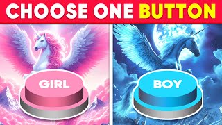 Choose One Button GIRL or BOY Edition 💙❤️ Quiz Shiba [upl. by Suinuj]