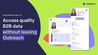 Enrich outreach records with Cognism [upl. by Dagley686]