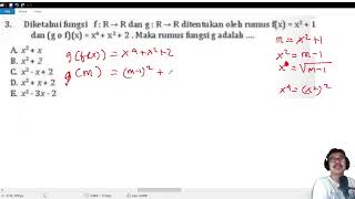fungsi dan komposisi  fxx21 dan gofxx4x22 maka rumus gx adalah [upl. by Llenal]