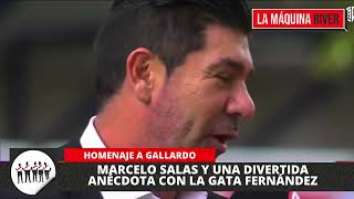 HOMENAJE A GALLARDO el chileno MARCELO SALAS recordó una divertida anécdota con la GATA FERNÁNDEZ [upl. by Hanshaw]