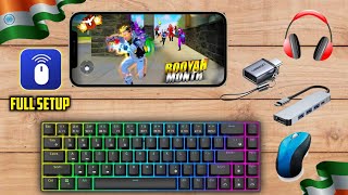 How to connect keyboard ⌨️ without mobile 📲 mobile keyboard full setup  gaming setup [upl. by Simmons795]