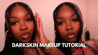 Very Detailed Dark Skin Makeup Routine For Beginners  Trending Products amp Techniques Revealed [upl. by Casmey5]