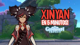 XINYAN EN 5 MINUTOS 🎸🔥  Genshin impact  Guía de Xinyan [upl. by Rick]