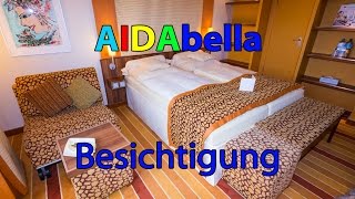 Schiffsbesichtigung Aidabella  diverse Bereiche und Kabinen  4K [upl. by Stafford]