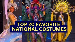 TOP 20 Favorite National Costumes in Miss Universe 2024 [upl. by Aierdna]