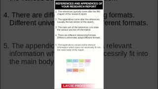 References and appendices of your research report [upl. by Lyell265]