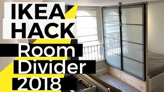 Studio Apartment Room Divider  IKEA HACK [upl. by Regni]