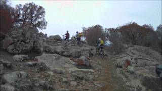 Reveille Peak Ranch 121011 mountain biking up and through the crack [upl. by Clair]