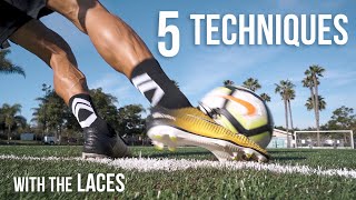 How to Kick a Soccer Ball with the Laces [upl. by Wiggins]