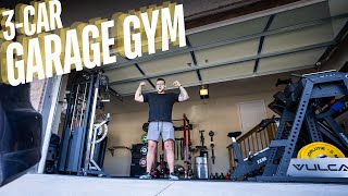 Man Turns ENTIRE 3Car Garage into Home Gym [upl. by Llerol]