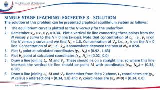 LEACHING SOLID LIQUID EXTRACTION LESSON 1 EXCERCISE [upl. by Helaina]