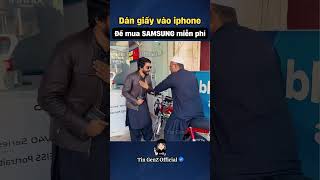 Dán giấy vào iphone để mua điện thoại samsung miễn phí [upl. by Wong]