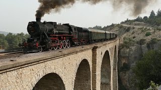 4K TCDD Steam at James Bond Skyfall Bridge  GavurdereViadukt  Varda Köprüsü [upl. by Nyladam627]