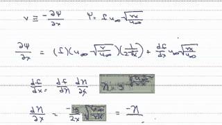 Blasius Solution for the yComponent of Velocity [upl. by Carver813]