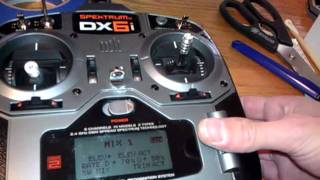 How to Dx6i with elevon mixing to get 125 throw [upl. by Enirual]