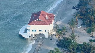 Raw video Siesta Key Florida Helene storm damage [upl. by Samuelson581]