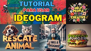 💡💡TUTORIAL de IDEOGRAM la IA que genera imágenes🖼️ y logos con texto coherente🔥 [upl. by Aicela]