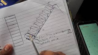 como calcular metragem de escada para comprar o material ou passar um orçamento [upl. by Warrin977]