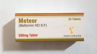 Meteor  Metformin  500 mg Tablets price in Pakistan  Metformin 500 mg uses [upl. by Yacano]