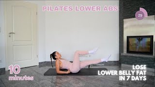 PILATES LOWER ABS burn lower belly fat  low impact home workout [upl. by Borek583]