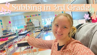 Subbing in 3rd Grade  A day in the life of a substitute teacher [upl. by Riva101]