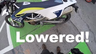 Lowered Husqvarna 701 Enduro 2016 [upl. by Lednor]