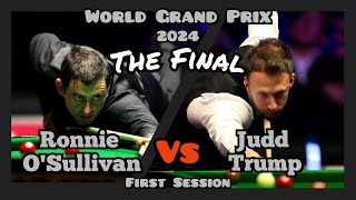 Ronnie OSullivan vs Judd Trump  World Grand Prix Snooker 2024  Final  First amp Full Session Live [upl. by Akenom]