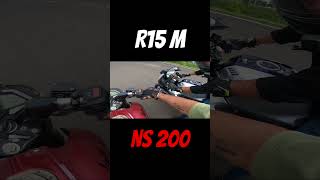 R15 M Vs Ns 200 Top End Race [upl. by Ahsikat]