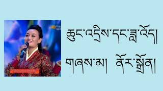 བློ་དཀར་སེམས་ཀྱི་མེ་ཏོག། Lhokar Semkyi Metok By Nordeon ནོར་སྒྲོན་ tibetan song lyrics video [upl. by Eelsha615]