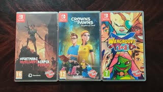 Super Rare Games Triple Pack 110112 Nintendo Switch Unboxing Video [upl. by Athey591]