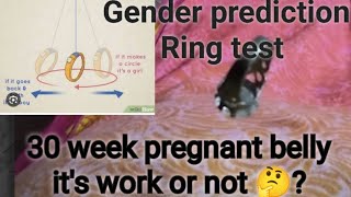 Gender prediction Ring test  baby boy baby girl gender prediction test  Ring test gender baby [upl. by Deanna]