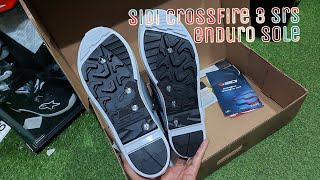 Install enduro Sole Sidi Crossfire 3 SRS [upl. by Eniluqaj]