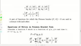 PoissonBracket and Canonical Transformation [upl. by Beka]