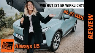 Aiways U5 im Test 2022 Wie gut ist das Elektro SUV ab 27000€ 🤔 Fahrbericht  Review  Laden [upl. by Akinehc]