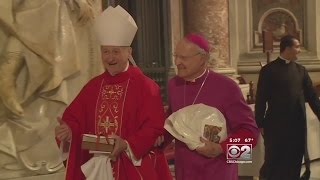 Archbishop Cupich Receives Pallium From Pope Francis [upl. by Sukhum511]