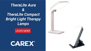 TheraLite Aura Bright Light Therapy Lamp amp Compact Bright Light Sun Lamp Product Showcase [upl. by Ogu]