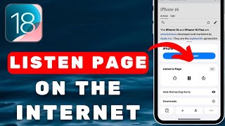 How To Listen To Any Page On The Internet Turn Any Article Into Audio Book  iOS 18 NEW FEATURE [upl. by Anwahsar]