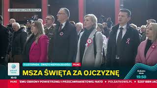 Msza św za Ojczyznę ze Świątyni Opatrzności Bożej 11 11 2024 [upl. by Acinat651]