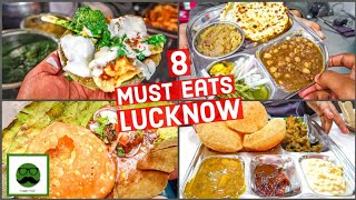 Lucknow Food MUST visit Places  Chaat Kebab amp More  Indian Street Food  Best of Veggie Paaji [upl. by Norita]