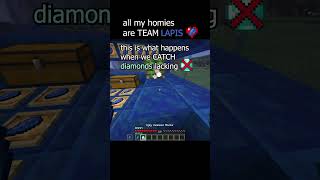 Team lapis unite minecraft memes minecraftmemes gaming minecraftshorts fyp shorts meme [upl. by Inahpets]