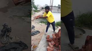 roop level brick worktrending youtube construction please subscribe my channel 🙏 [upl. by Anstus]