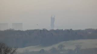 Rugeley Power Station chimney Demolition from 20km away 2412021 [upl. by Sapphire682]