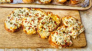 How to make pizza bread  easy and quick snack recipe pizza pizzarecipe cheese easyrecipe yum [upl. by Ttayw]