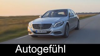 Mercedes SClass S500 Plugin Hybrid SKlasse exterior driving interior  Autogefühl [upl. by Antonetta398]