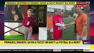 Emanoil Savin primarul ales al Bușteniului a murit în timp ce juca fotbal [upl. by Annhoj267]