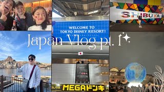 Japan Vlog pt 1 🇯🇵 Tokyo Disney sea amp Shibuya Crossing Halloween Night [upl. by Emyaj386]