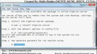 VNC Installation on Centos 6 [upl. by Annyrb]